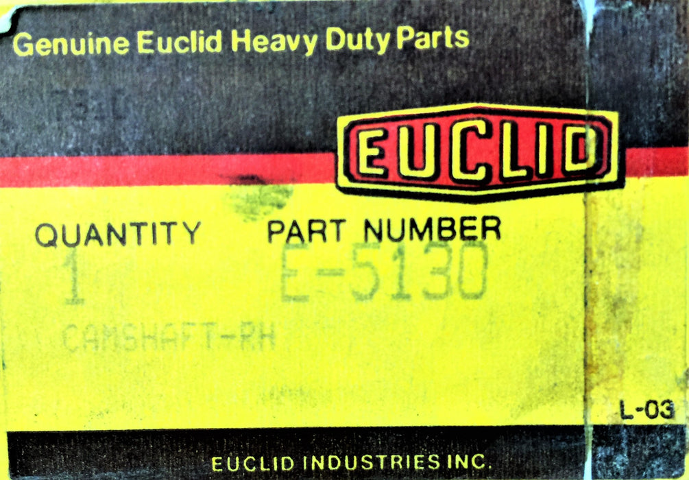 EUCLID Right-Hand Camshaft E-5130 NOS