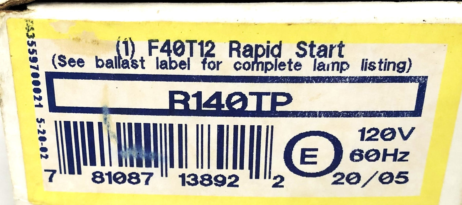 Advance Ballast 120V 60Hz Rapid Start Ballast R140TP [Lot of 2] NOS