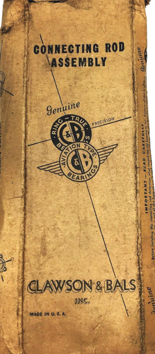 Clawson And Bals Connecting Rod Assembly CB-590 NOS