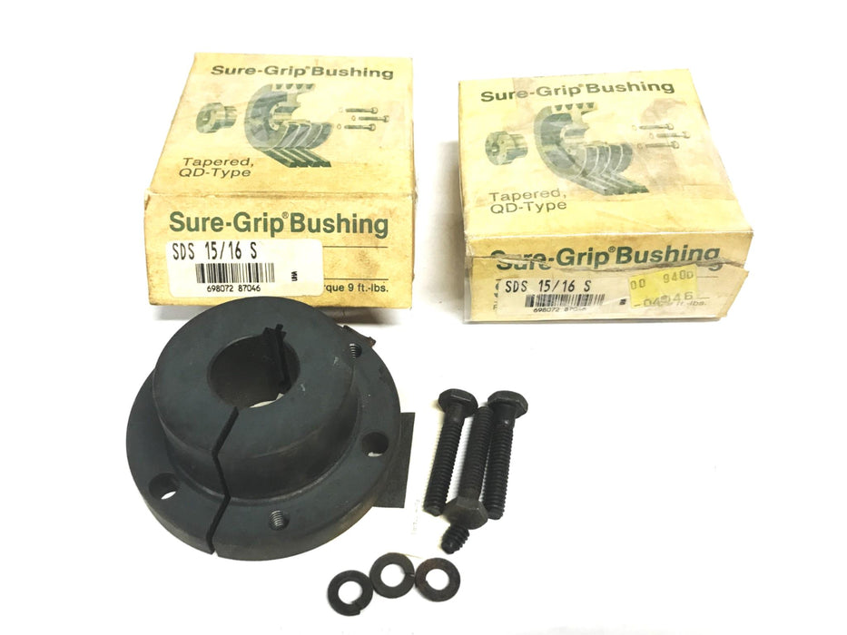 TB Wood's 15/16 inch Sure-Grip Bushing SDS15/16S [Lot of 2] NOS