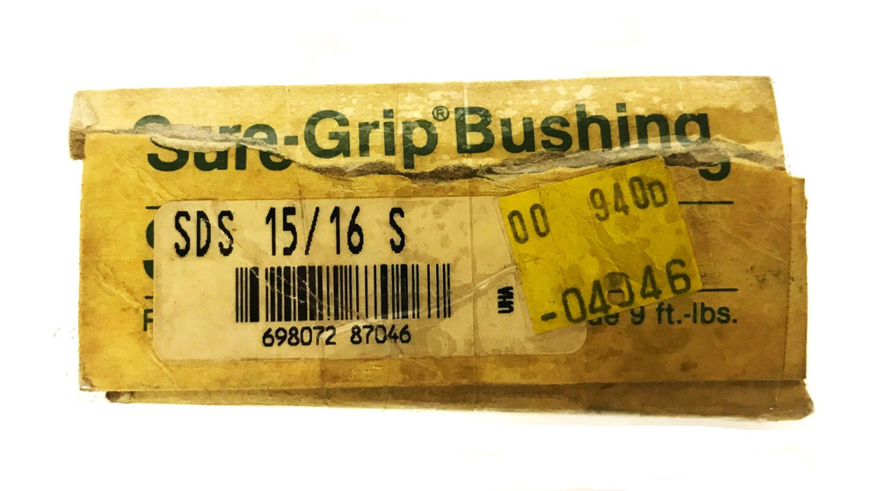 TB Wood's 15/16 inch Sure-Grip Bushing SDS15/16S [Lot of 2] NOS
