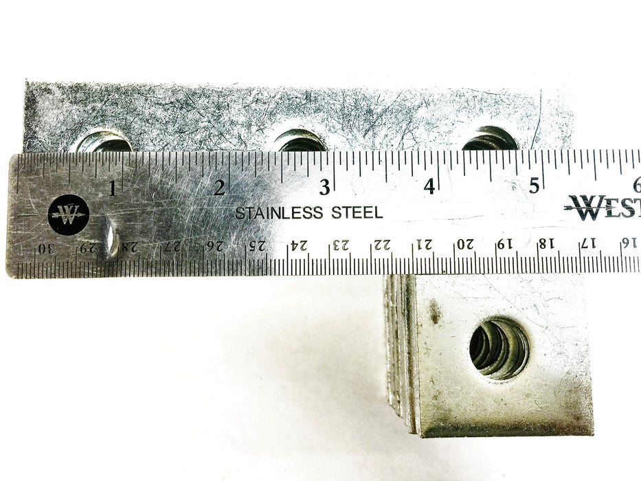 Unbranded 4-Hole Flat Corner "L" Splice Plate Fitting [Lot of 8] NOS