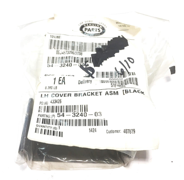 Toro OEM Left Hand Cover Bracket Assembly 54-3240-03 NOS