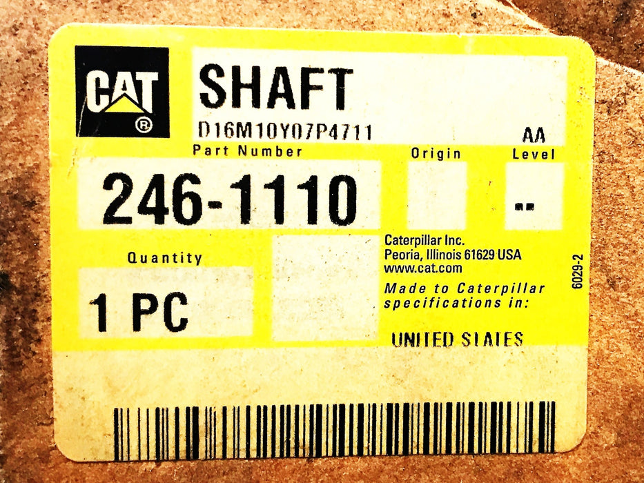Caterpillar OEM Internal Shaft 246-1110 NOS