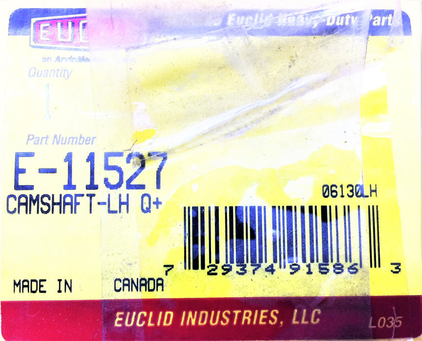 EUCLID Left-Hand Q+ Camshaft E-11527 NOS