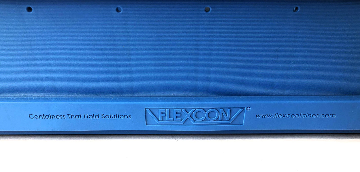 Flexcon 16 Piece Case 24x4x4 Blue Storage Tote With Divider 0630KARBL244416F NOS