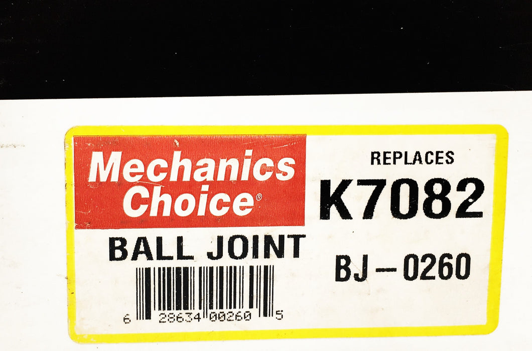 Mechanic's Choice Chassis Parts Ball Joint K7082 NOS