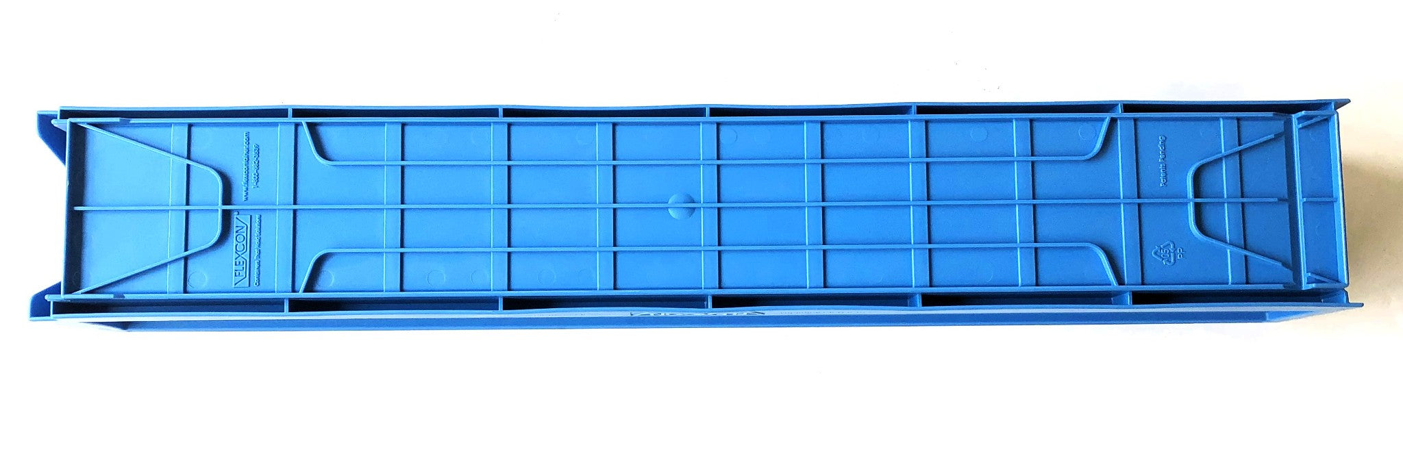 Flexcon 16 Piece Case 24x4x4 Blue Storage Tote With Divider 0630KARBL244416F NOS