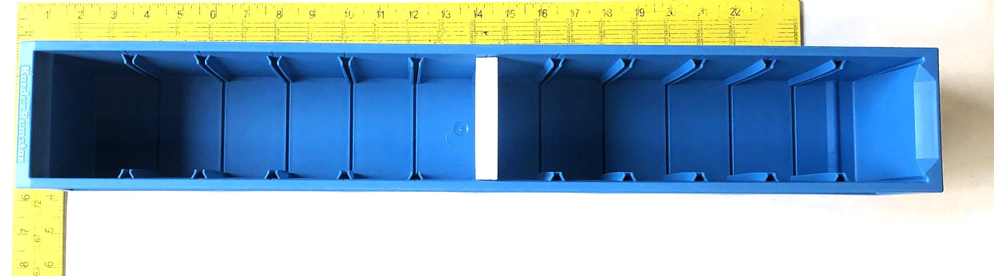 Flexcon 16 Piece Case 24x4x4 Blue Storage Tote With Divider 0630KARBL244416F NOS