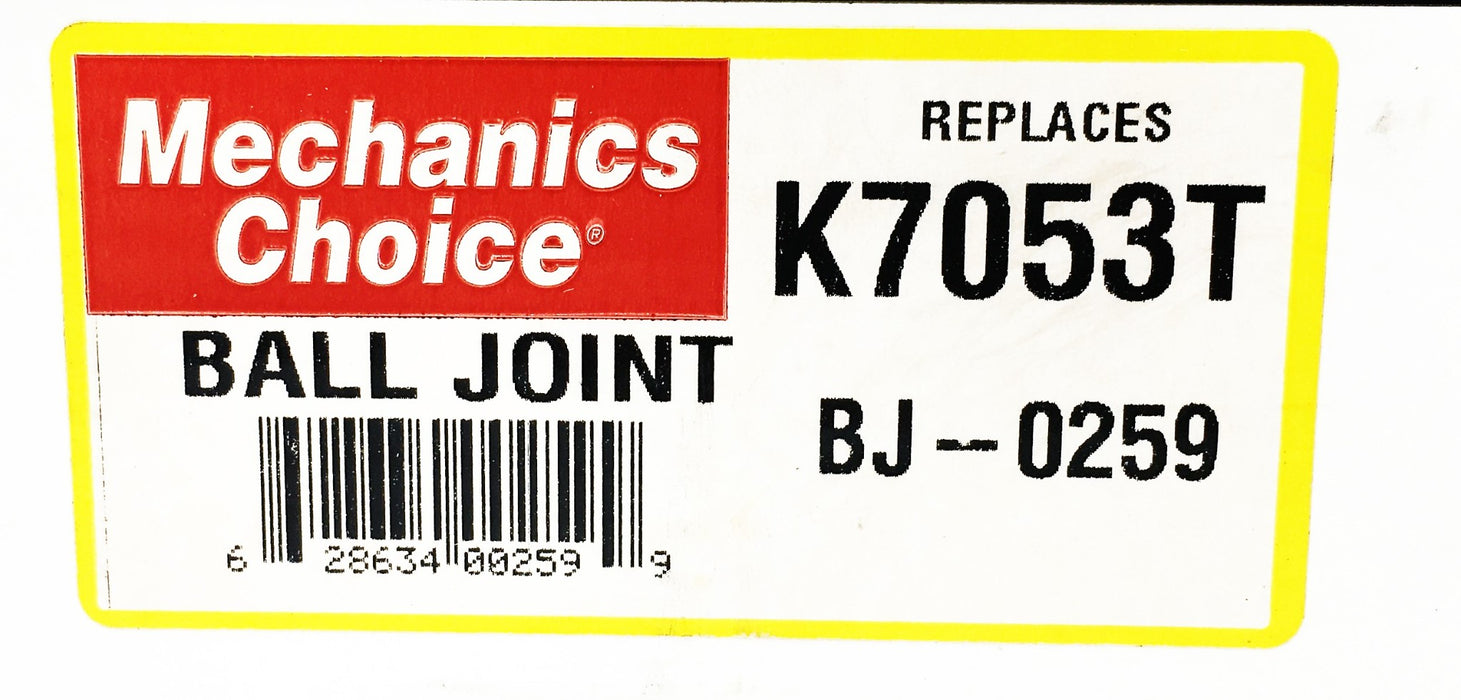 Mechanic's Choice Chassis Parts Ball Joint K7053T NOS