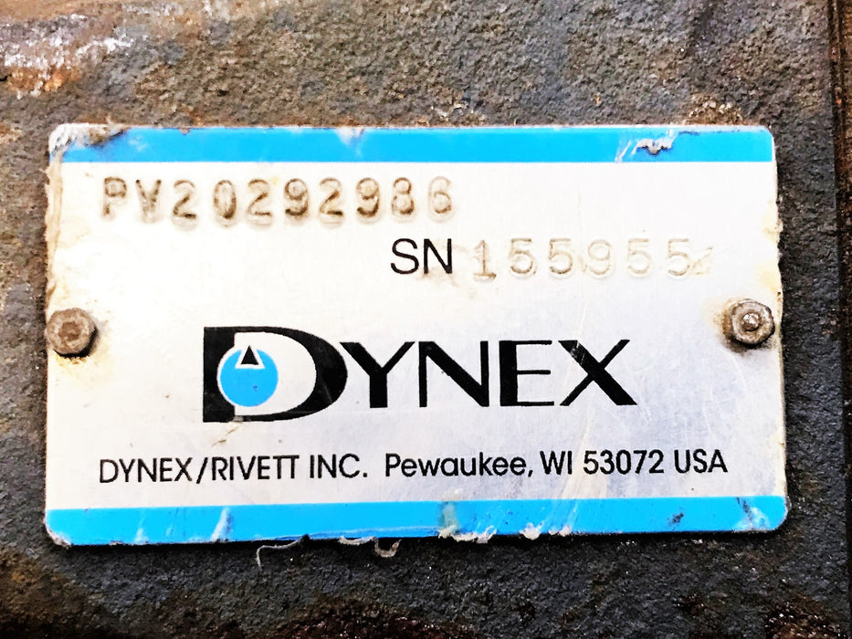 Dynex Hydraulic Pump PV2029-2986 USED