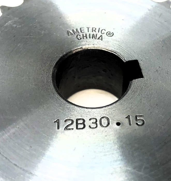 Ametric 15mm Bore 6mm Pitch 30 Teeth Sprocket 12B30.15 NOS