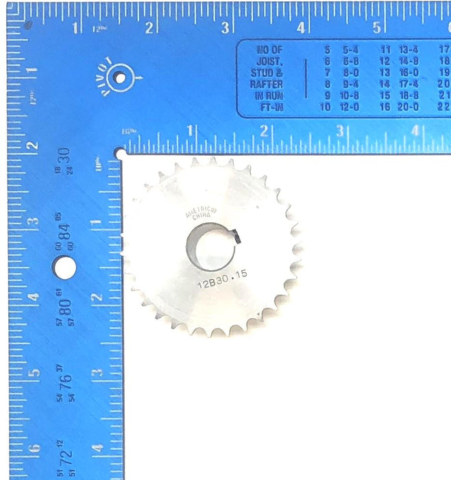 Ametric 15mm Bore 6mm Pitch 30 Teeth Sprocket 12B30.15 NOS