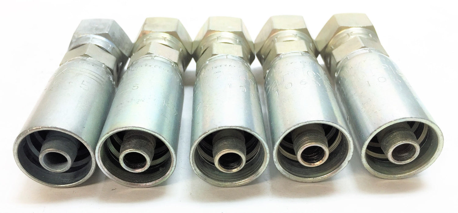 PARKER Parlex Hose Fitting 10655-5-5 [Lot of 5] NOS