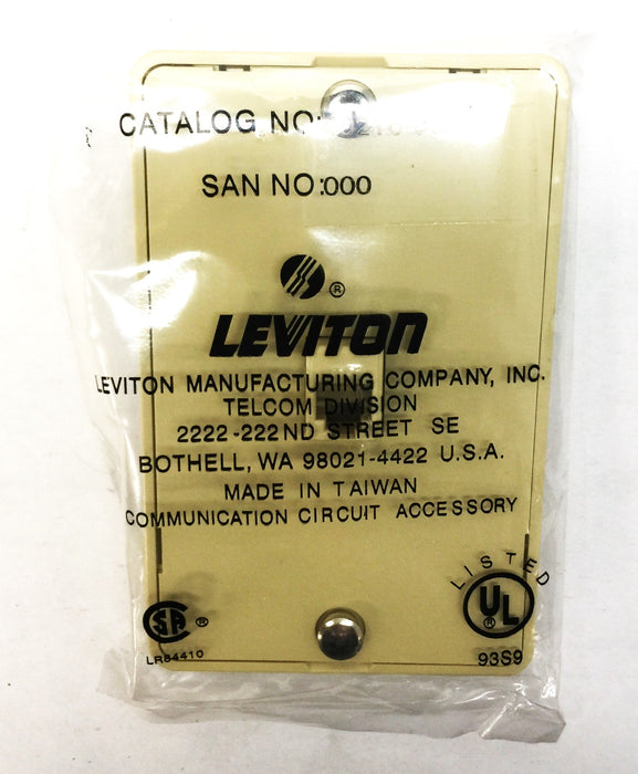 Leviton 630A 6-Conductor Screw Terminal Wall Jack Pack (10pcs) 40216-I NOS