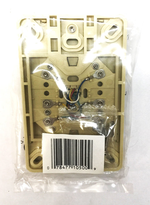 Leviton 630A 6-Conductor Screw Terminal Wall Jack Pack (10pcs) 40216-I NOS
