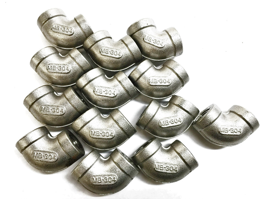 Stainless Steel Elbow 1/4" 150PSI MB-304 [Lot of 13] NOS