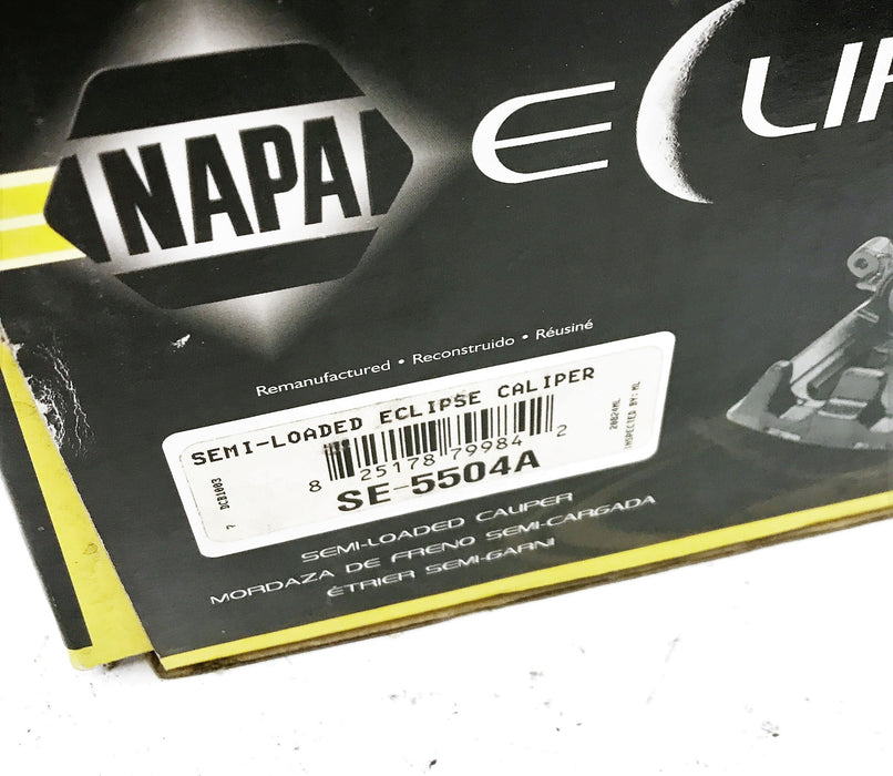 NAPA "Total Eclipse" Re-Manufactured Semi Loaded Brake Caliper SE-5504A NOS