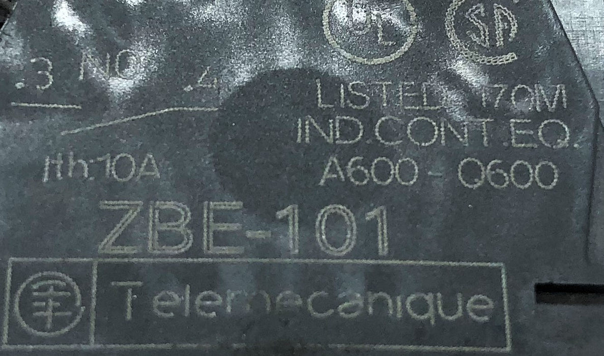Telemecanique Contact Light Module Assembly ZBV-B35 / ZBE-101 NOS