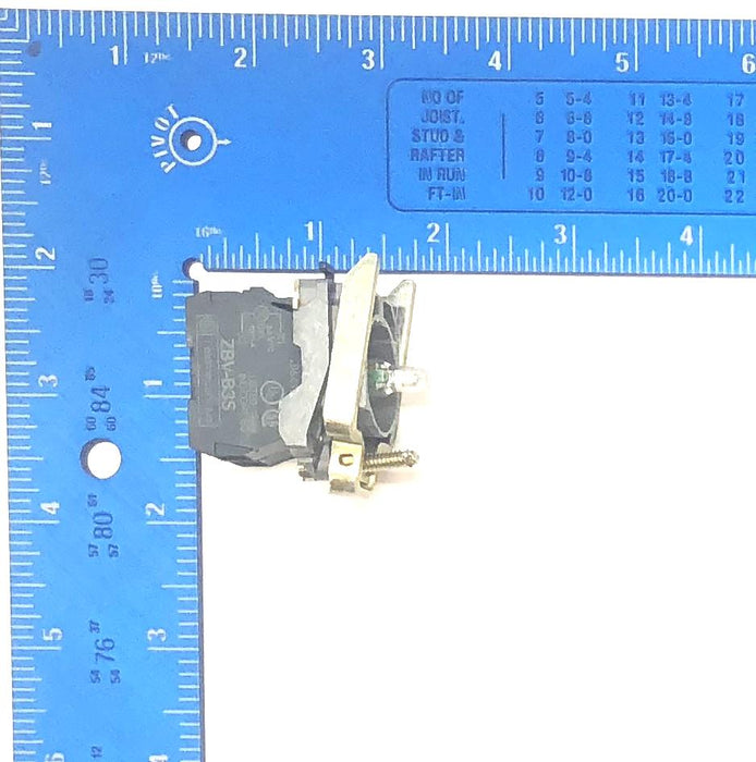 Telemecanique Contact Light Module Assembly ZBV-B35 / ZBE-101 NOS