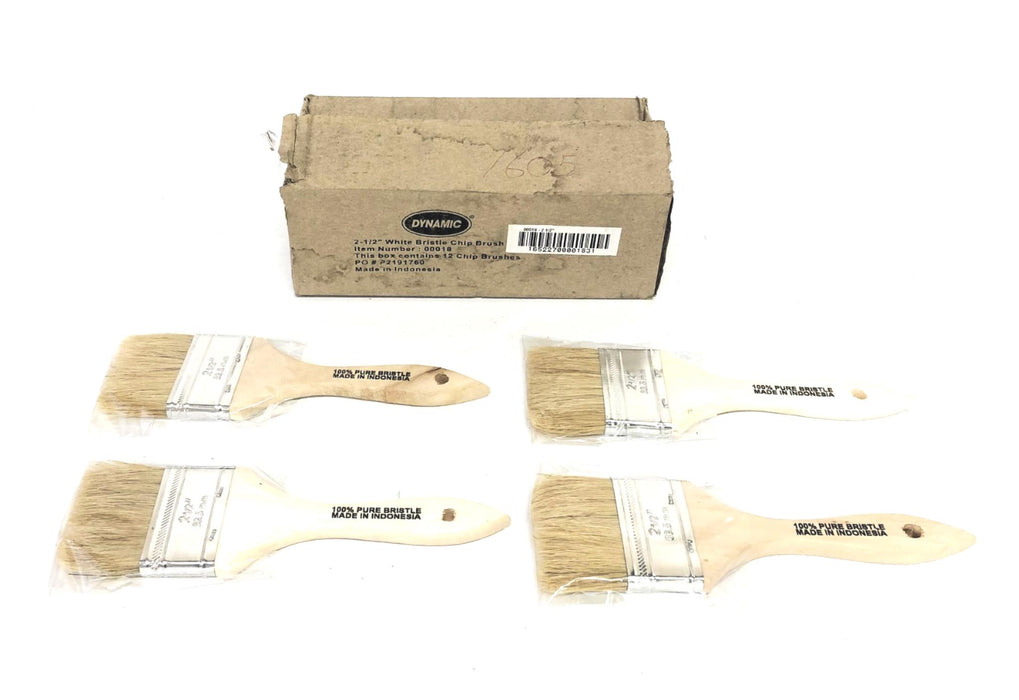 Dynamic 2-1/2 Inch Paint Brush 00018 [Lot of 4] NOS