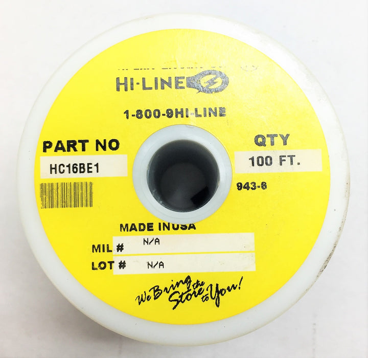 HI-LINE 100' Hookup Wire HC16BE1 (943-6) NOS