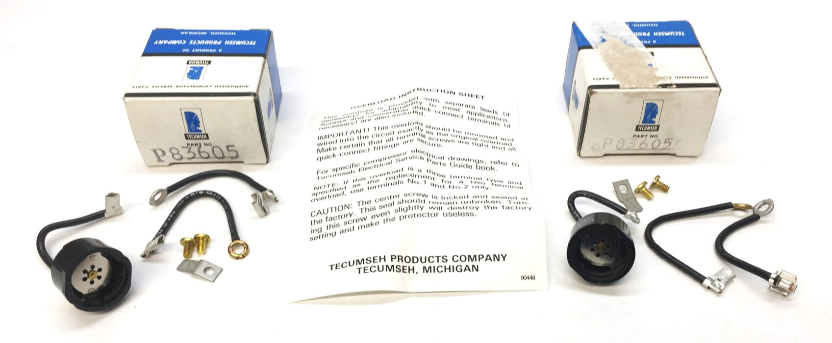 Tecumseh Products Co. Compressor Overload Switch P83605 (83605) [Lot of 2] NOS