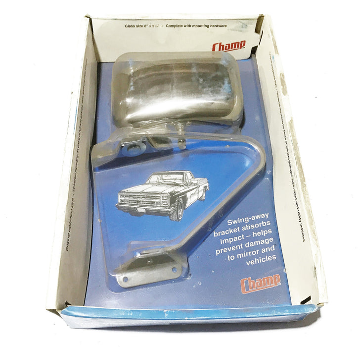 Champ RH Drivers Swing Away Universal Side Mirror 7-926 NOS