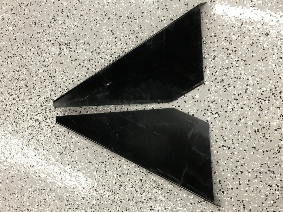 Unbranded Black Powder Coat Under Tailgate Spill Shield Pair 00021207-A NOS