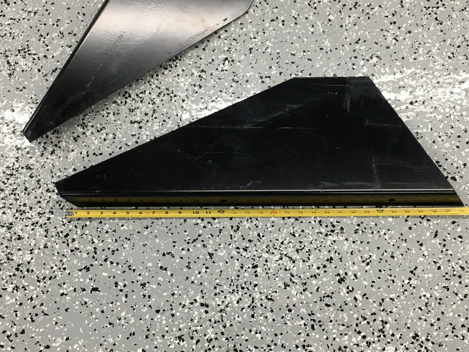Unbranded Black Powder Coat Under Tailgate Spill Shield Pair 00021207-A NOS