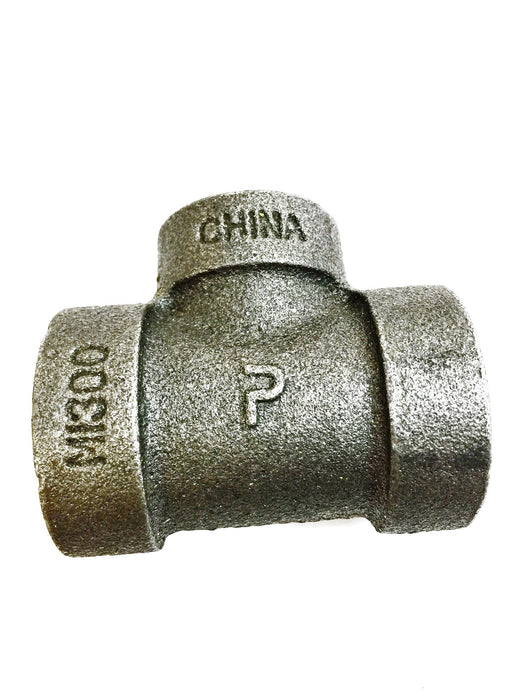 MI300 Iron Pipe Reducing Tee Coupler 1/2"x 1/2"x 3/4" NOS