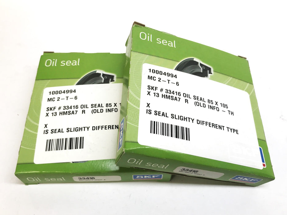 SKF 4 inch Oil Seal 33416 [Lot of 2] NOS