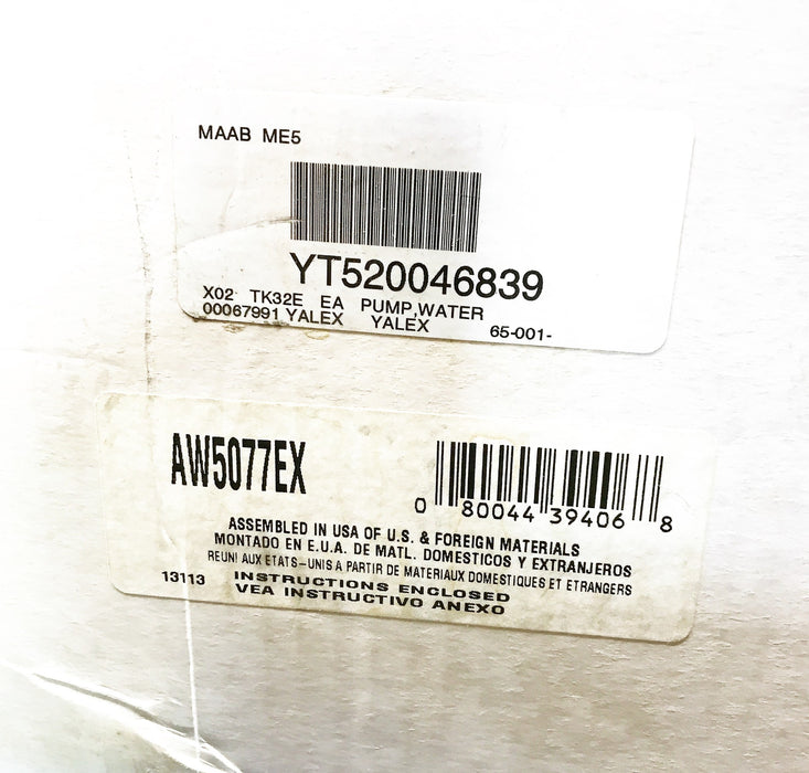 Total Source/Airtex Water Pump Assembly BHTTF/00 (AW5077EX) NOS