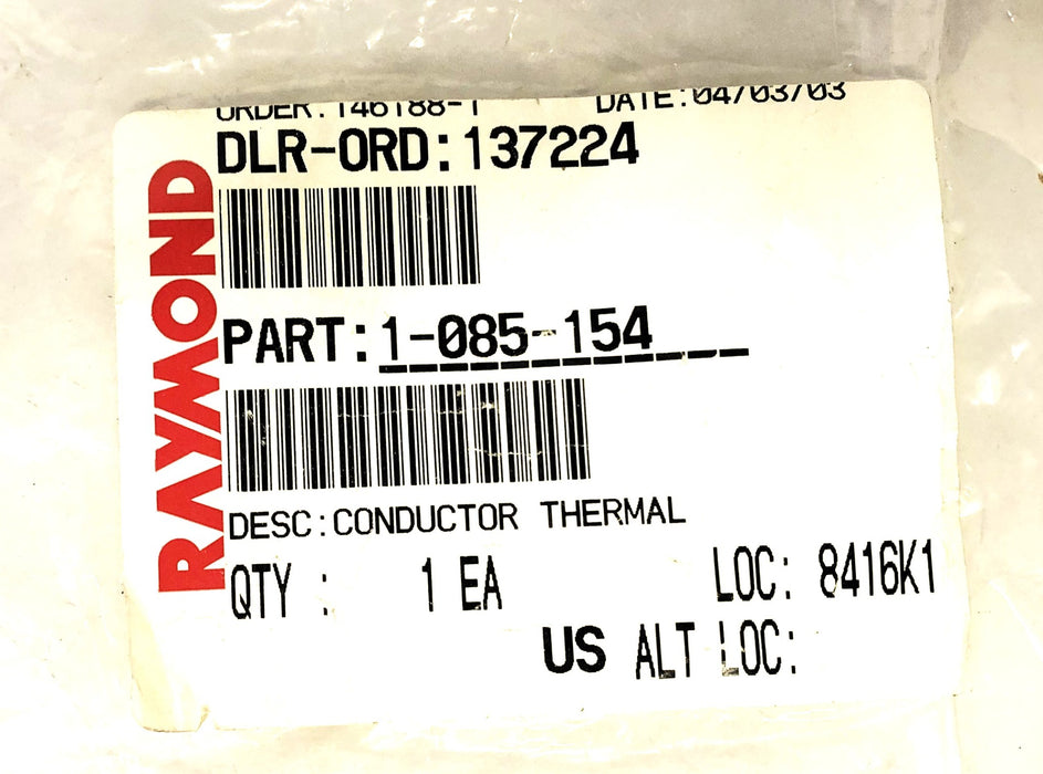 Raymond Forklift Thermal Conductor 1-085-154 NOS
