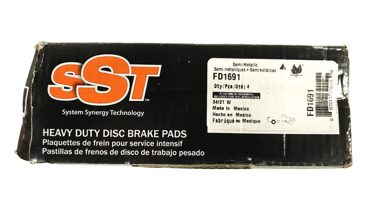 SST Raybestos Semi-Metallic Brake Pad Set FD1691 NOS