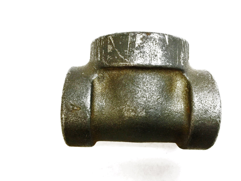 Grinnell Iron Pipe Reducing Tee Coupler 1-1/4"x1-1/2"x1-1/4" Black Iron Tee NOS