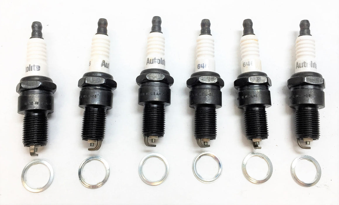 AUTOLITE Copper Core Spark Plug 646 [Lot of 6] NOS