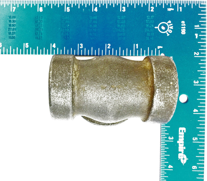 Grinnell Iron Pipe Reducing Tee Coupler 1-1/4"x1-1/2"x1-1/4" Black Iron Tee NOS