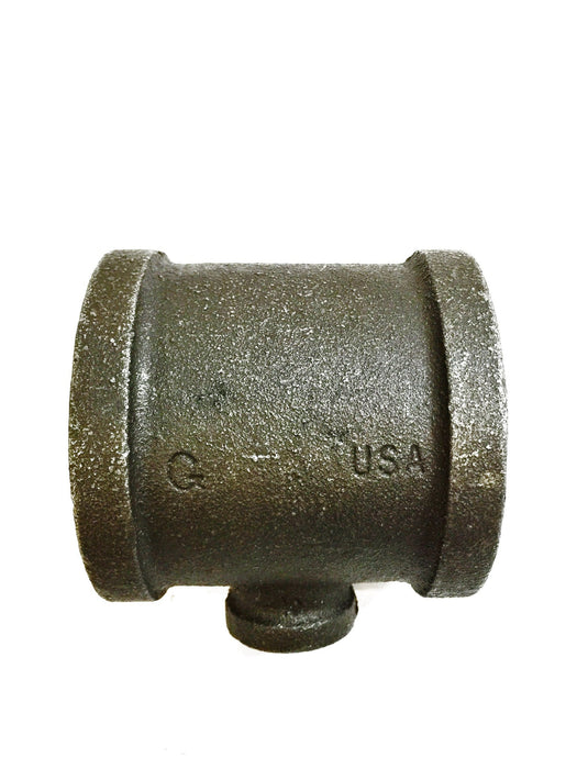 Grinnell Iron Pipe Reducing Tee Coupler 2 1/2" x 1/2" x 2 1/2" NOS