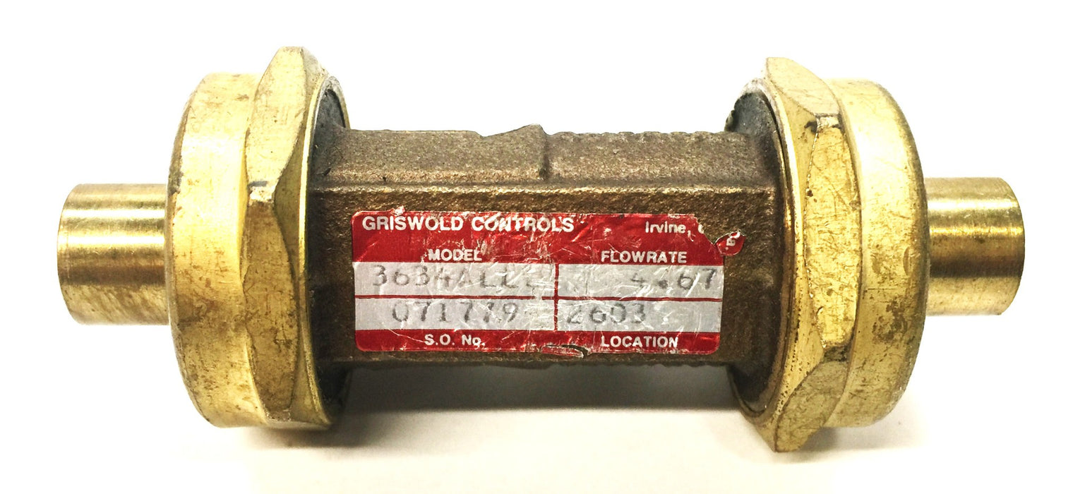 Griswold Flow Control Valve 3634ALLO USED