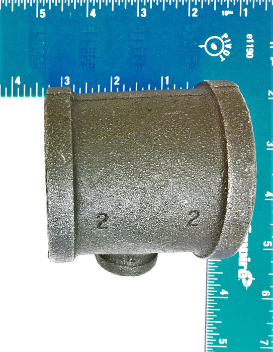 Grinnell Iron Pipe Reducing Tee Coupler 2 1/2" x 1/2" x 2 1/2" NOS