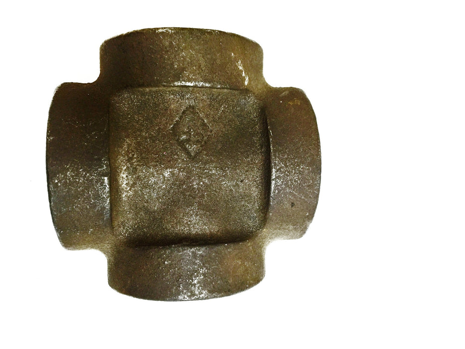 Iron Pipe 4-Way Coupler 1-1/2" x 1-1/2" x 1-1/2" x 1-1/2" NOS