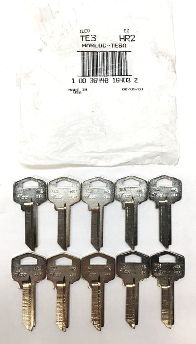 ILCO/Unican HR2-BR Harloc Key Blank TE3/HR2 [Lot of 40] NOS
