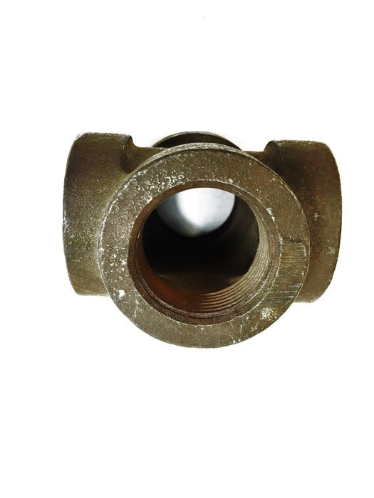 Iron Pipe 4-Way Coupler 1-1/2" x 1-1/2" x 1-1/2" x 1-1/2" NOS