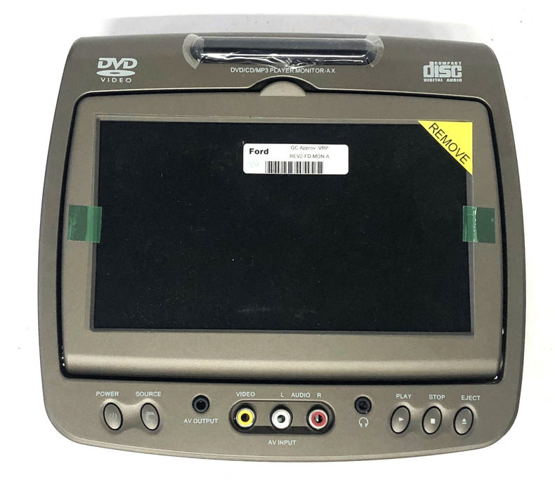 Ford 7 Inch Head Rest LCD/DVD/CD/MP3 Monitor SHMD-0701-AX NOS