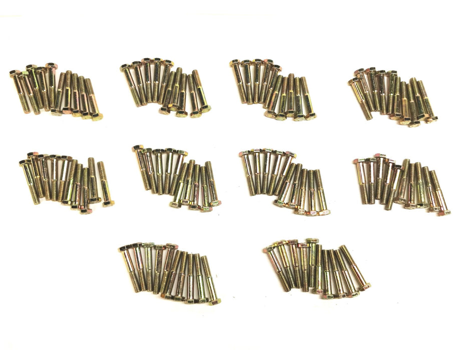 Papco 5/16" x 2" Grade 8 Zinc Plated Hex Screws, Box of 100, 079-451 NOS