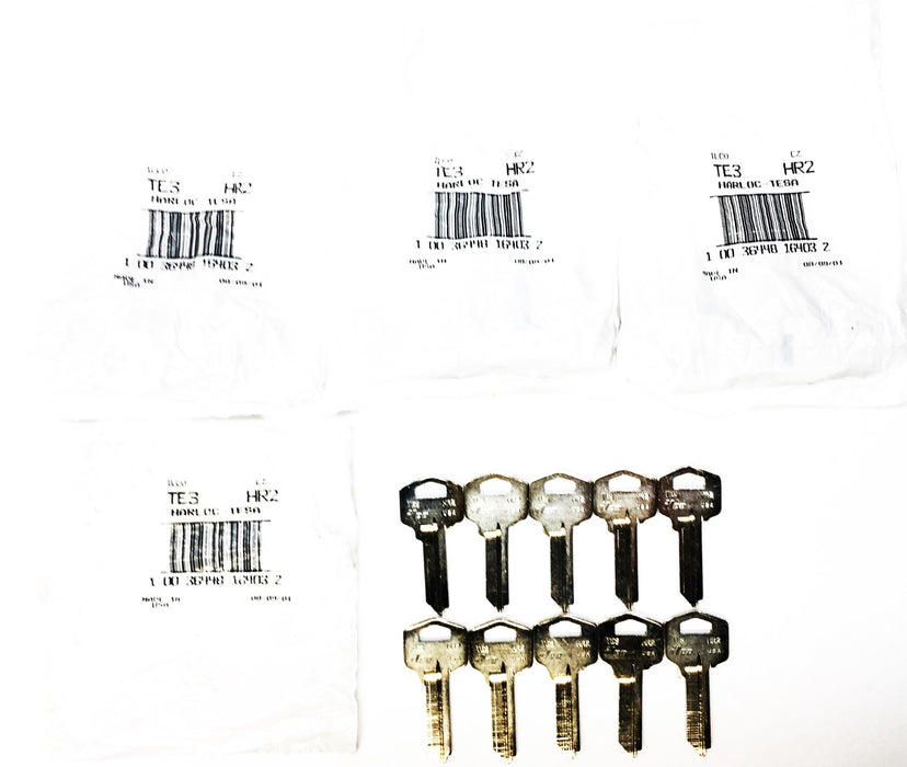 ILCO/Unican HR2-BR Harloc Key Blank TE3/HR2 [Lot of 40] NOS