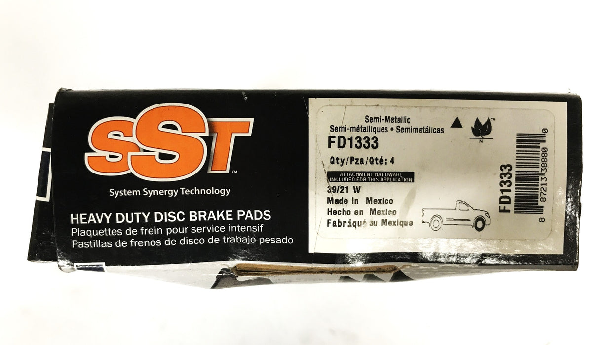 SST Raybestos Semi-Metallic Brake Pad Set FD1333 NOS