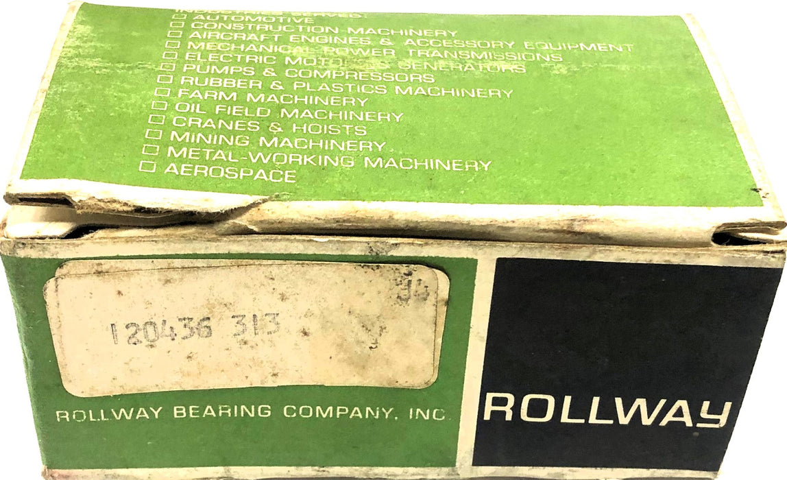 Rollway Needle Bearing Cage Assembly 120436 NOS