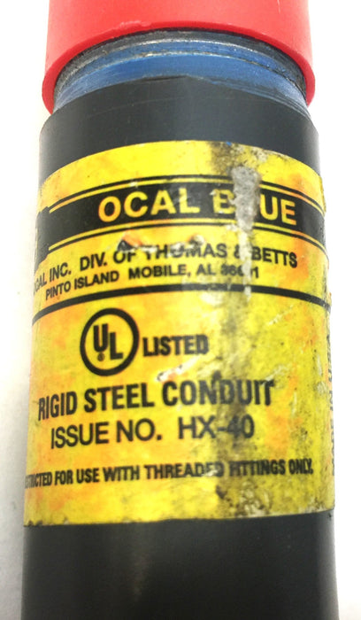 Ocal Blue Steel Rigid 3/4" x 14" 90 Degree Conduit Elbow HX-40 NOS